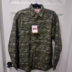 Wrangler Men's Camo Fleece Shirt Size S